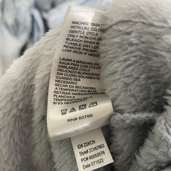 Carole Hochman Plush Wrap Robe Women's Baby Blue Super Soft Medium - Picture 10 of 10